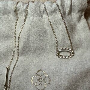 Kendra Scott Gold Elisa Open frame necklace